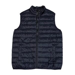 Swiss Tech Black Zip up Vest with button pockets Mens Large